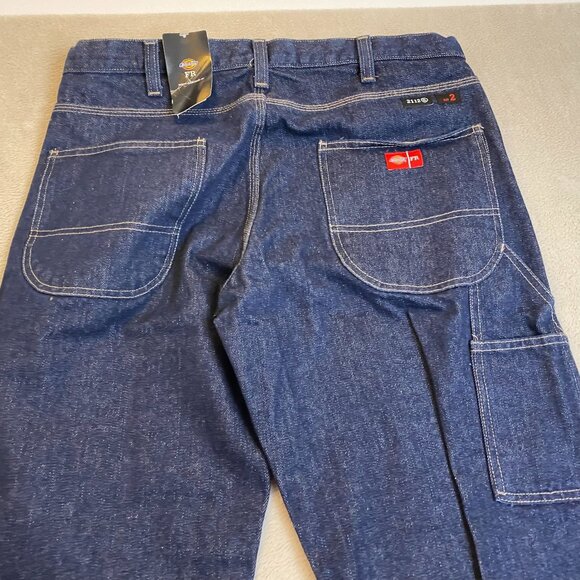 Dickies Mens Jeans 38x32 Measured Flame-Resistant Denim 2112 Relaxed - Picture 8 of 16